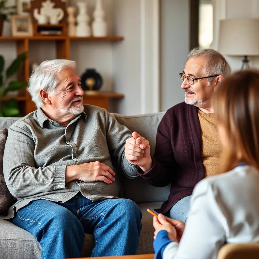 Non-Borrowing Spouse reverse mortgage — protected younger spouse reviewing HECM deferral rules Older couple with one spouse under 62 reviewing HUD Non-Borrowing Spouse rules